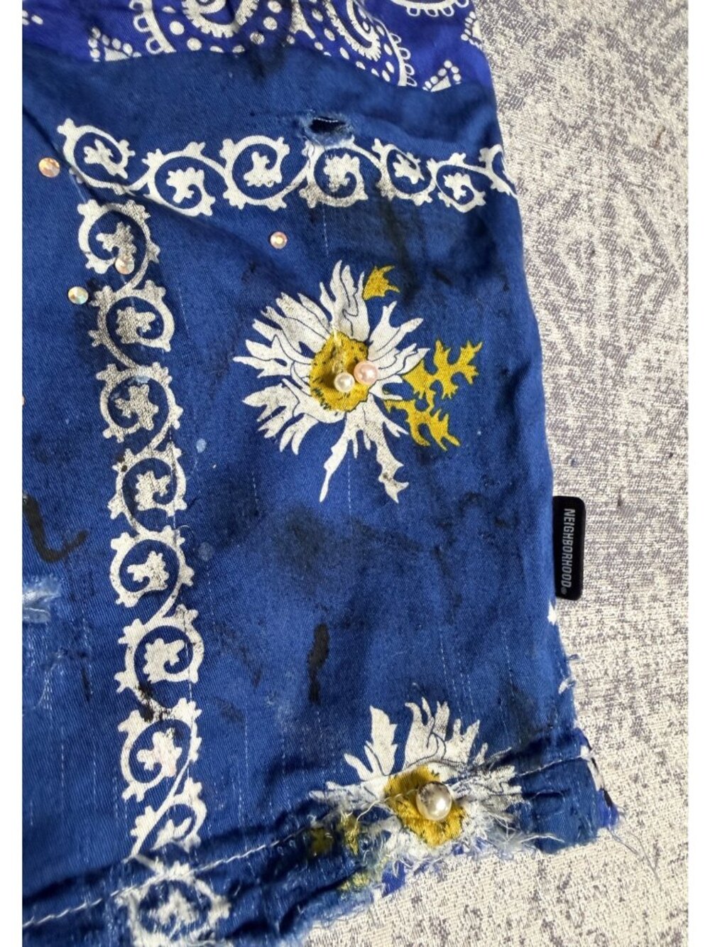 Neighborhood x Dro Lab Custom 1/1 Reworked Reworked Dyed Distressed Hand Treated - Picture 6 of 12
